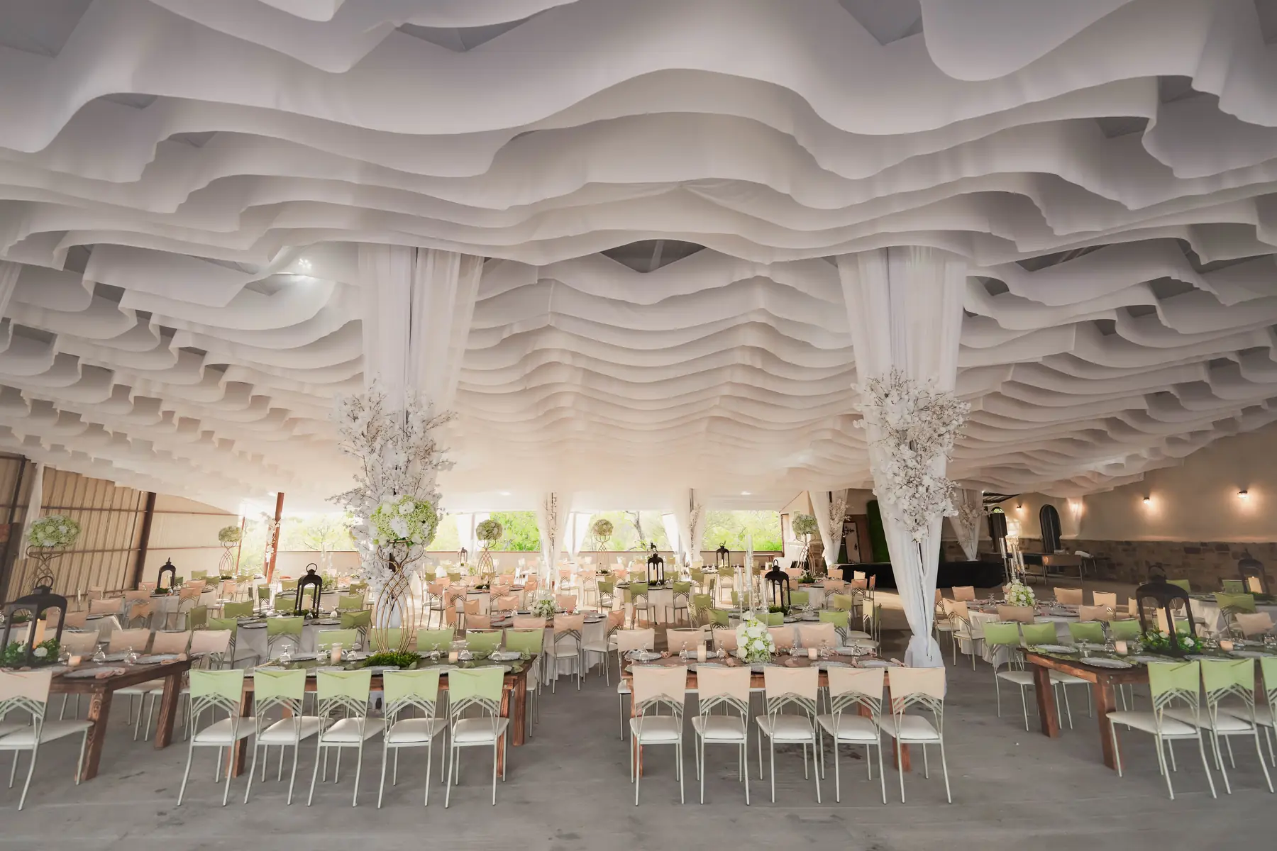 Pavilion wide reception at Imperial Event Center 2